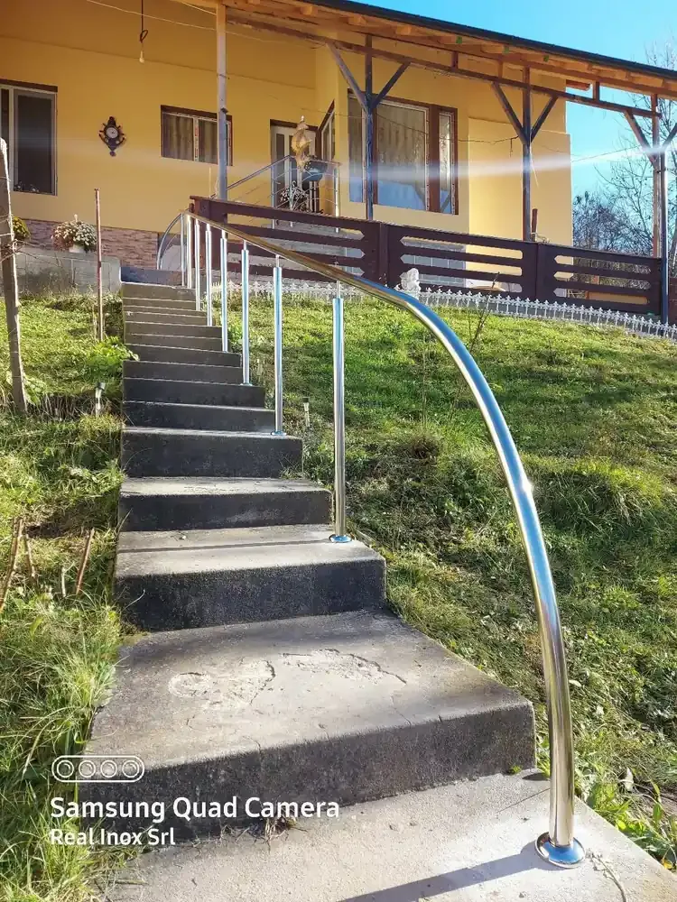 Material de prezentare Real Inox — Balustrade inox pentru scări exterioare, imaginea 6