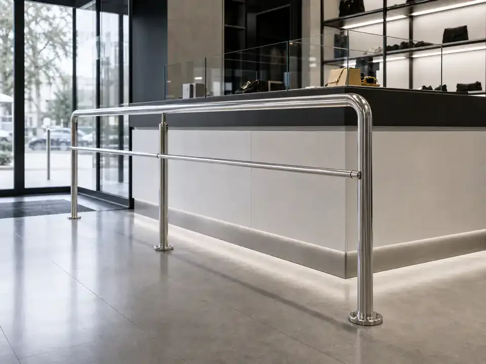 Confecții inox pentru spații comerciale — material de prezentare Real Inox